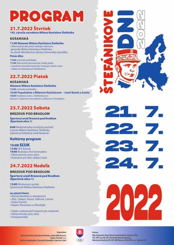 Pozvánka na Štefánikove dni 2022
