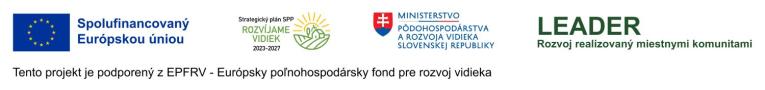 Tento projekt je podporený z EPFRV  – Európsky poľnohospodársky fond pre rozvoj vidieka.