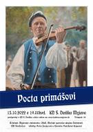 Program Pocta primášovi sa bude konať v sobotu 15. októbra 2022.