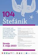 Program spomienky pri príležitosti 104. výročia úmrtia gen. M. R. Štefánika.