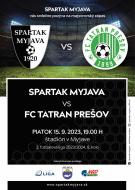 Pozvánka na zápas Spartak Myjava - FC Tatran Prešov.