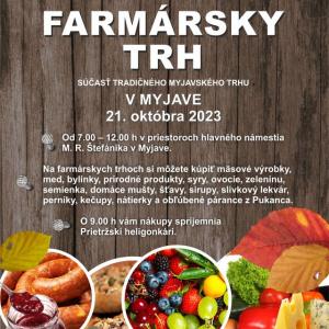 Farmársky trh na Myjave.