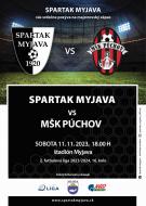 Pozvánka na zápas Spartak Myjava - MŠK Púchov