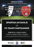 Futbalový zápas Spartak Myjava B - FK TEMPO Partizánske.