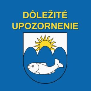 Upozornenie na orezy a výruby drevín.