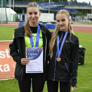 Myjavskí atléti s medailami na Majstrovstvách Slovenska.