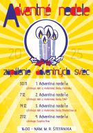 Zapaľovanie druhej adventnej sviece.