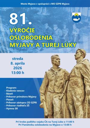 Spomienka na 81. výročie oslobodenia Myjavy a Turej Lúky.