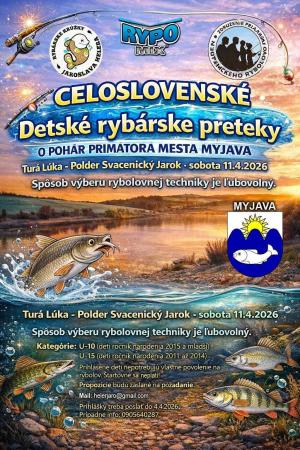 rybárske preteky - plagát