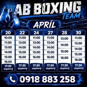AB Boxing Team - rozpisy tréningov