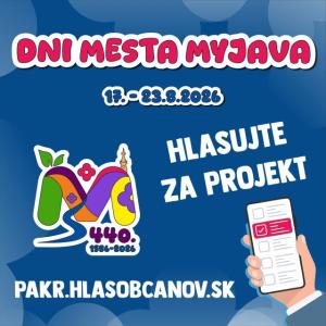 Prosíme, hlasujte za myjavské projekty!