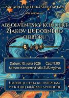 Absolventský koncert žiakov hudobného odboru ZUŠ Myjava.